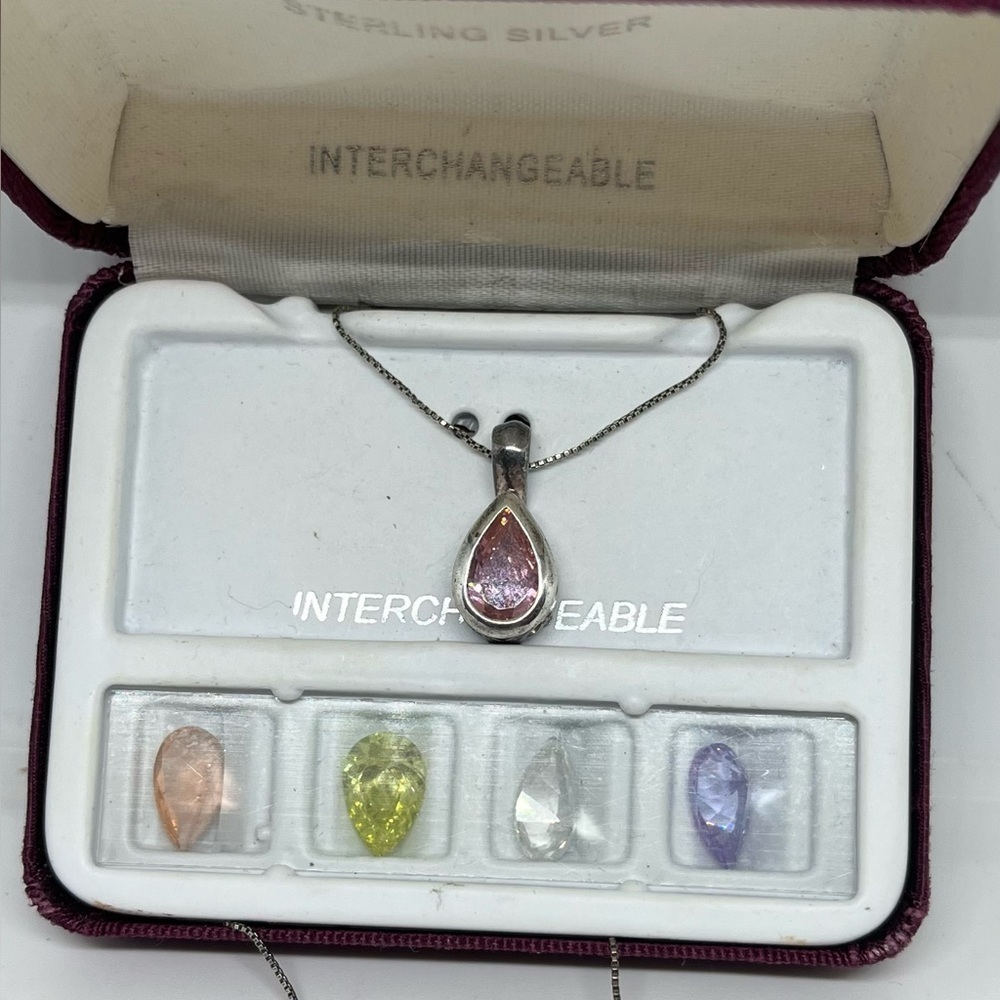 Sterling Silver Interchangeable Necklace